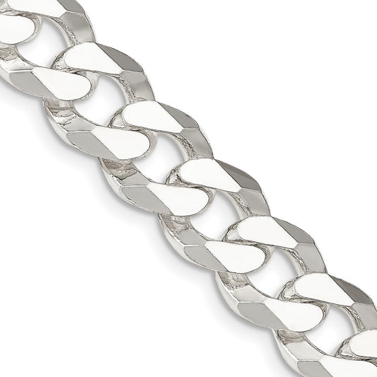 Buy 14mm Beveled Curb Chain in Sterling Silver | Stylish & Affordable Jewelry