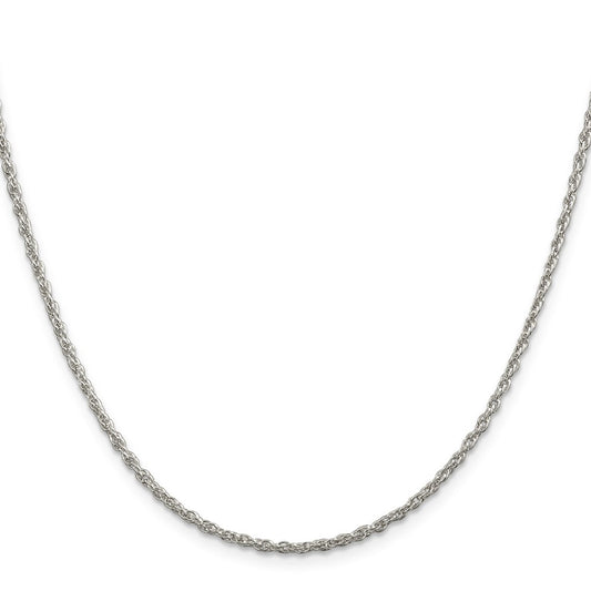 High-Quality 2mm Sterling Silver Rope Chain - Stylish and Affordable Option