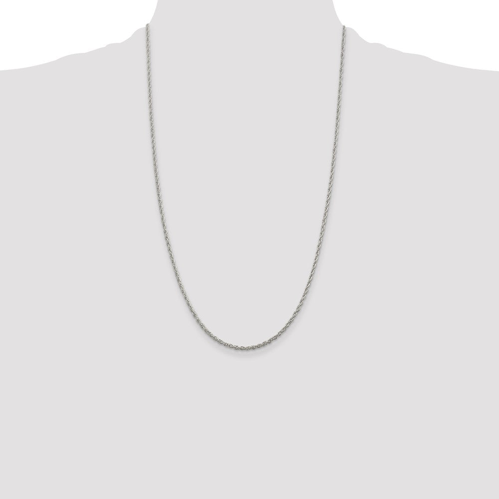 High-Quality 2mm Sterling Silver Rope Chain - Stylish and Affordable Option