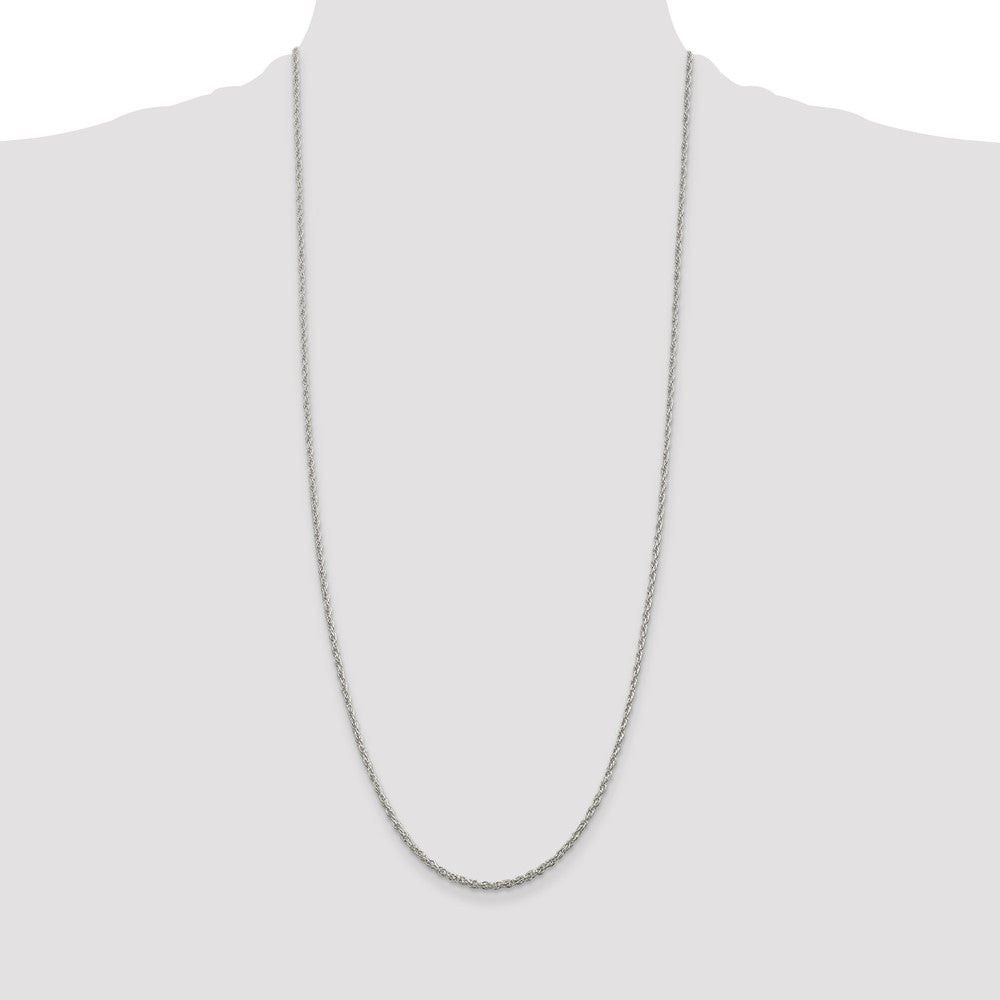 High-Quality 2mm Sterling Silver Rope Chain | Stylish & Affordable Option