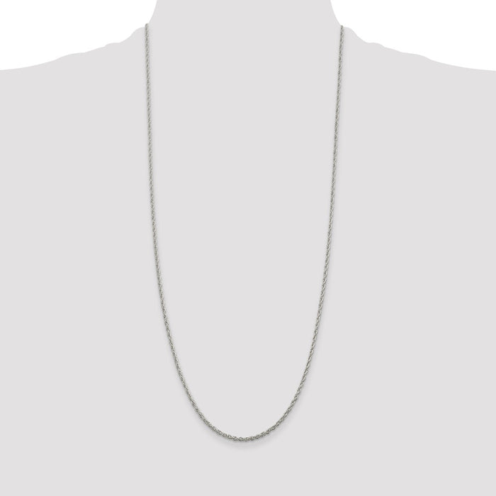 High-Quality 2mm Sterling Silver Rope Chain | Stylish & Affordable Option-4