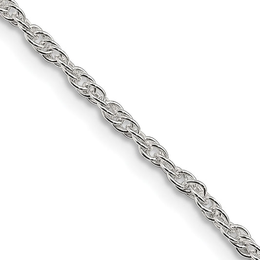 High-Quality 2mm Sterling Silver Rope Chain | Stylish & Affordable Option