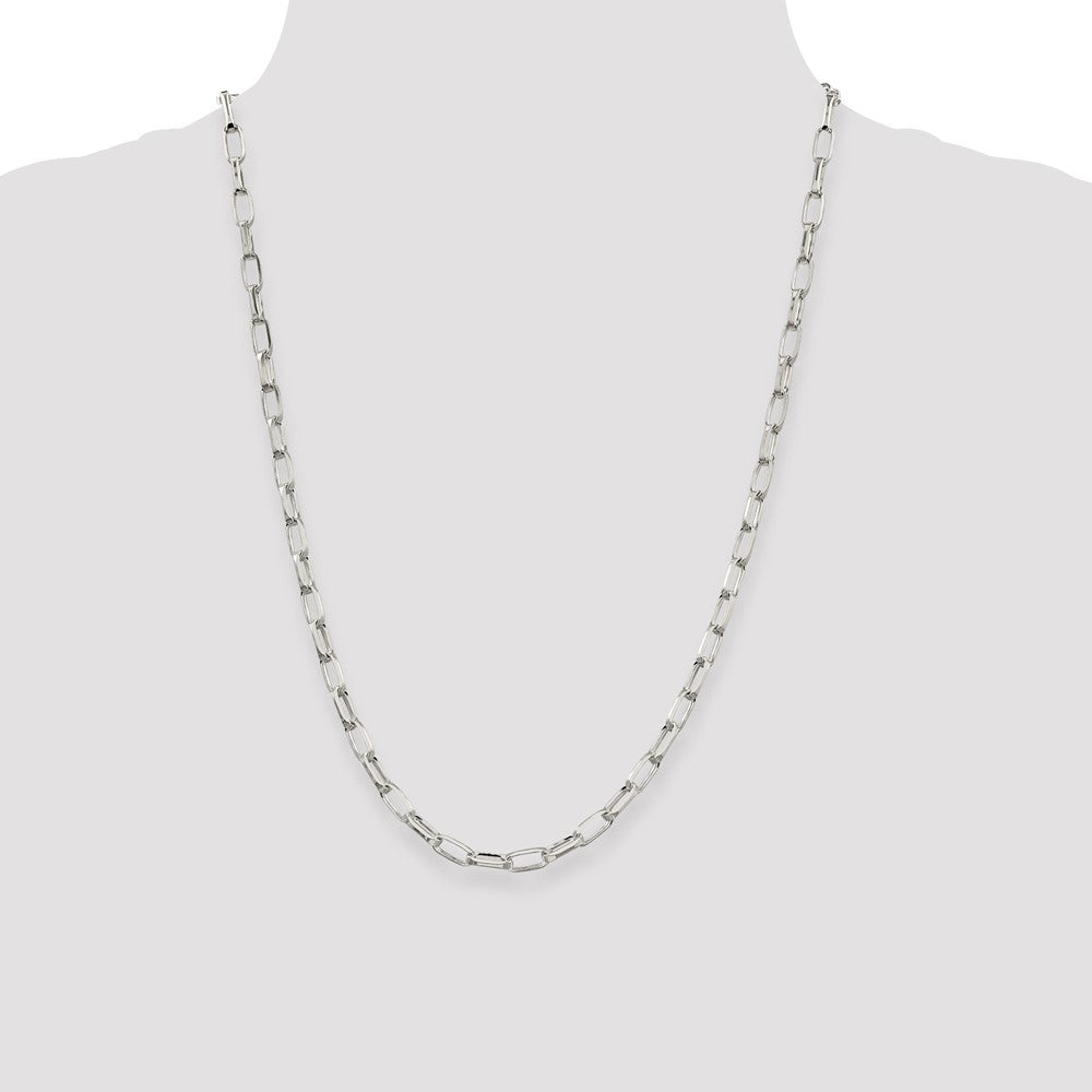 Buy Stylish 5mm Elongated Sterling Silver Necklace Chain - High Quality Value