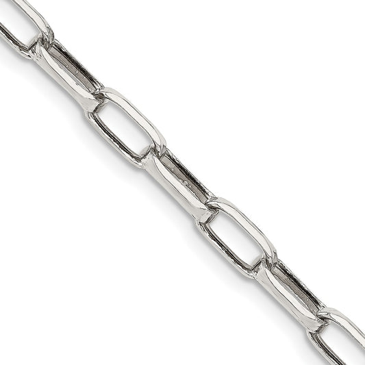 Buy Stylish 5mm Elongated Open Link Necklace Chain in High-Quality Sterling Silver