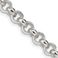 Buy Stylish 6.5mm Semi-Solid Rolo Link Chain in High-Quality Sterling Silver-3