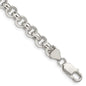 Buy Stylish 7.75mm Semi-Solid Rolo Link Chain in High-Quality Sterling Silver-1