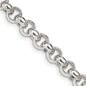 Buy Stylish 7.75mm Semi-Solid Sterling Silver Rolo Link Chain - Luxury Value-2
