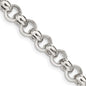 Buy Stylish 9.5mm Semi-Solid Rolo Link Chain in High-Quality Sterling Silver-3