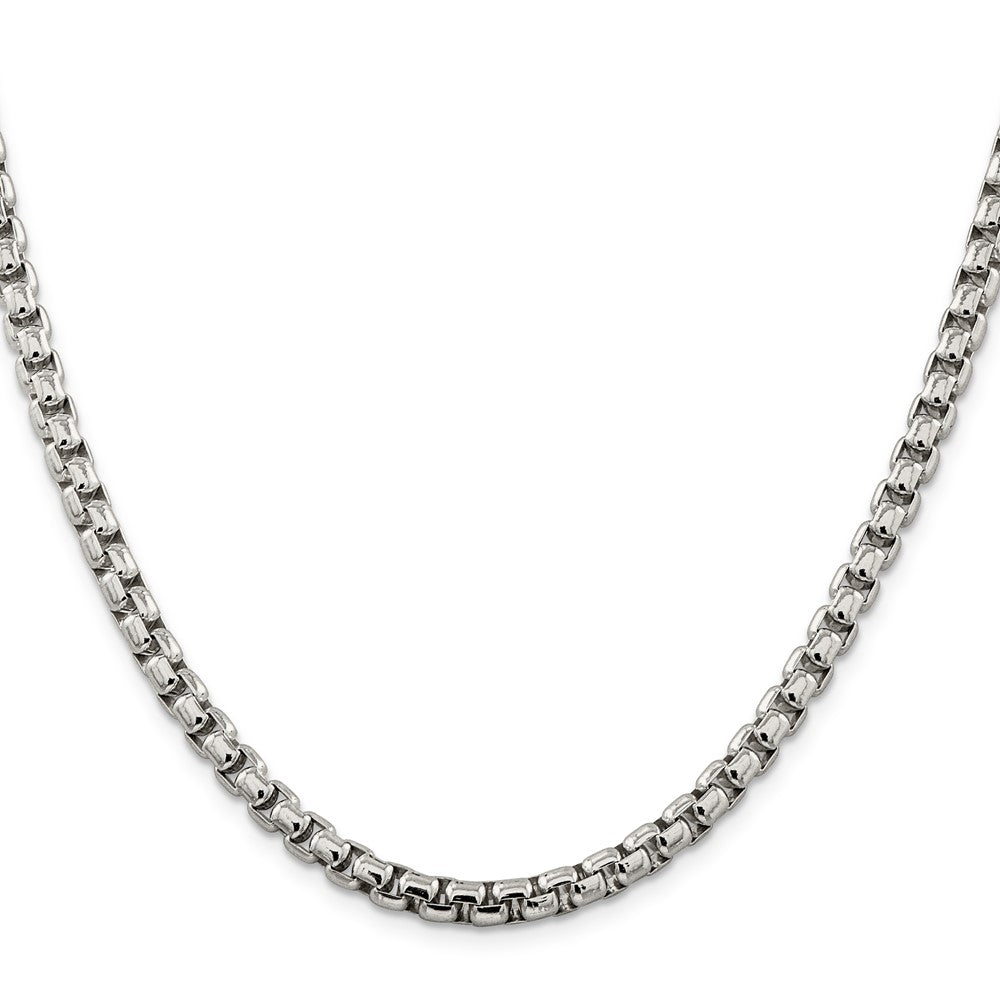 Buy 5.2mm Round Box Chain in Sterling Silver - Stylish, High-Quality Jewelry!