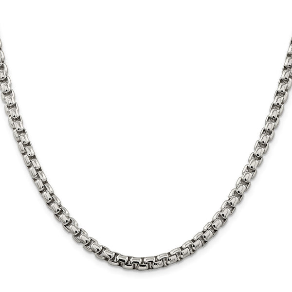 5.2mm Round Box Chain in Sterling Silver - Style GR1-1031384