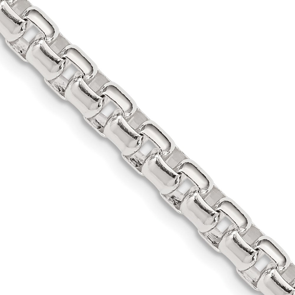 Buy 5.2mm Round Box Chain in Sterling Silver - Stylish, High-Quality Jewelry!