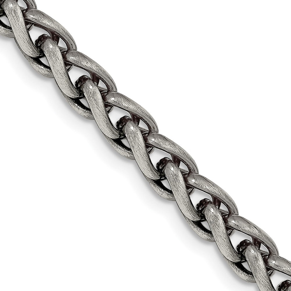Buy Stylish 6mm Round Spiga Chain in Antiqued Sterling Silver - Value Piece