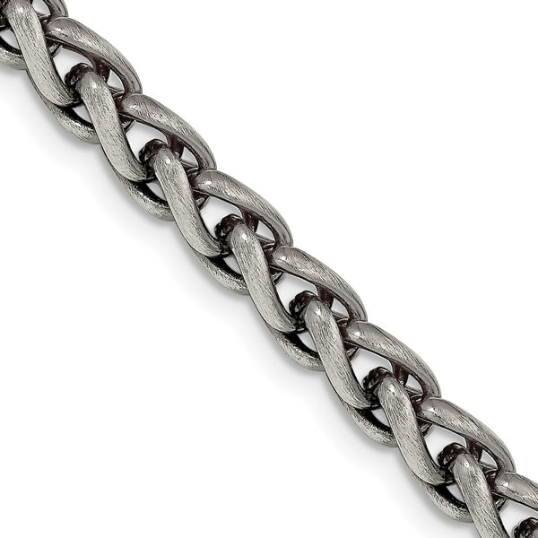 Antiqued Sterling Silver 6mm Round Spiga Chain