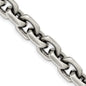 Buy Stylish Antiqued Sterling Silver 8.6mm Elongated Open Link Chain-3