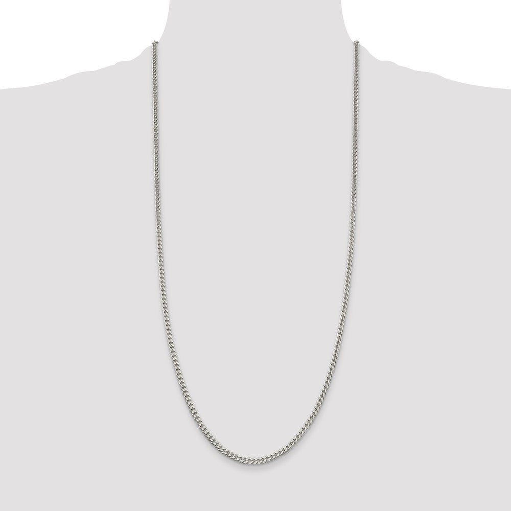 Buy Polished 3.15mm Sterling Silver Curb Chain - Stylish & Affordable Jewelry