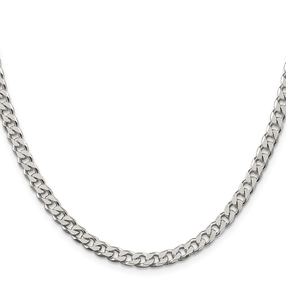 Buy Exclusive 5mm Polished Sterling Silver Curb Chain - Stylish & Affordable!