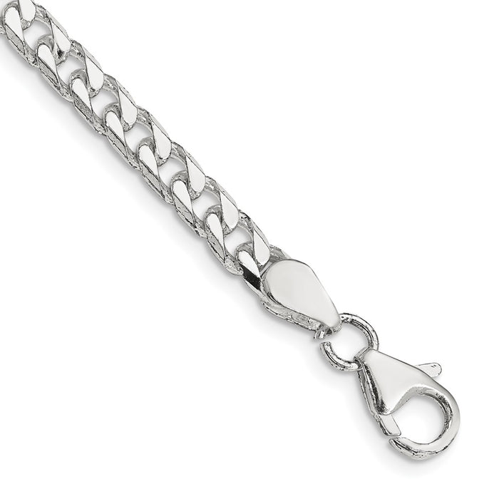 Buy Stylish 5mm Polished Sterling Silver Curb Chain - Affordable Luxury!-1