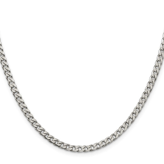 High-Quality 3.5mm Sterling Silver Curb Chain - Stylish & Affordable Jewelry