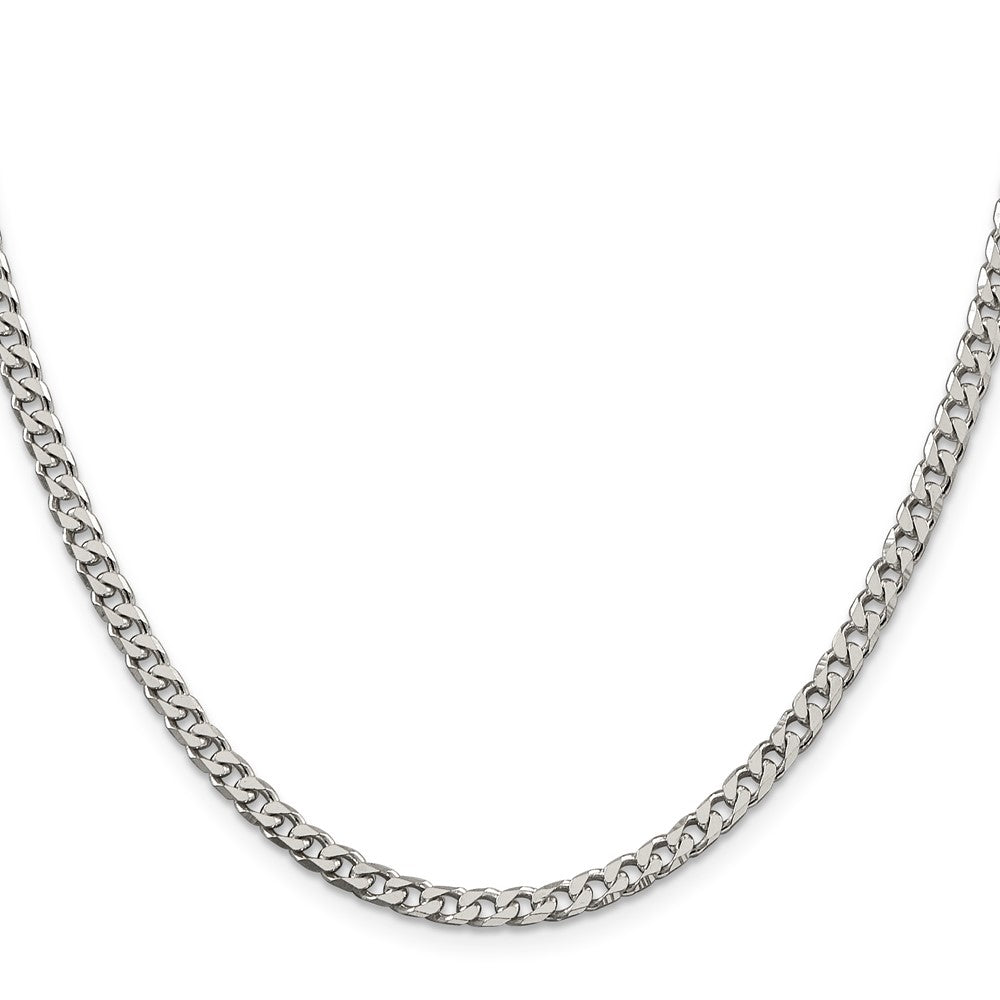 Buy Stylish 3.5mm Polished Sterling Silver Curb Chain - High-Quality Value!