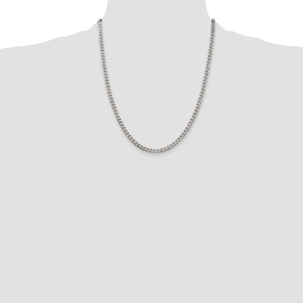 Exclusive 3.5mm Polished Sterling Silver Curb Chain - Affordable Luxury Jewelry
