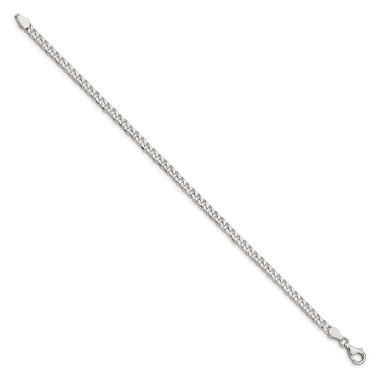 High-Quality 3.5mm Polished Sterling Silver Curb Chain | Stylish Value Buy