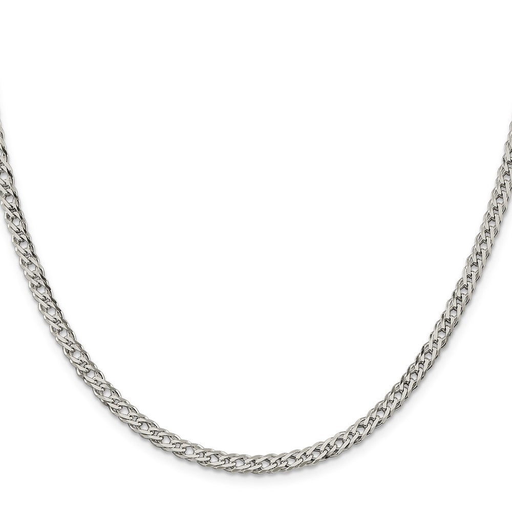 Buy Stylish Sterling Silver 4.25mm Double Curb Chain with 6-Sided Links