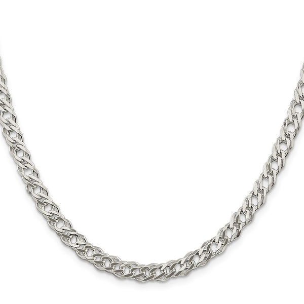 5.65mm Sterling Silver Double Curb Chain - Flat - Style GR1-1032588