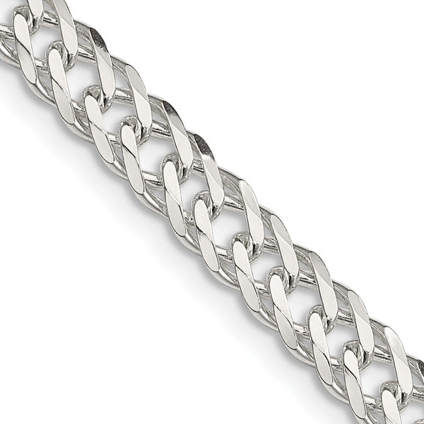 5.65mm Sterling Silver Double Curb Chain - Flat - Style GR1-1032588