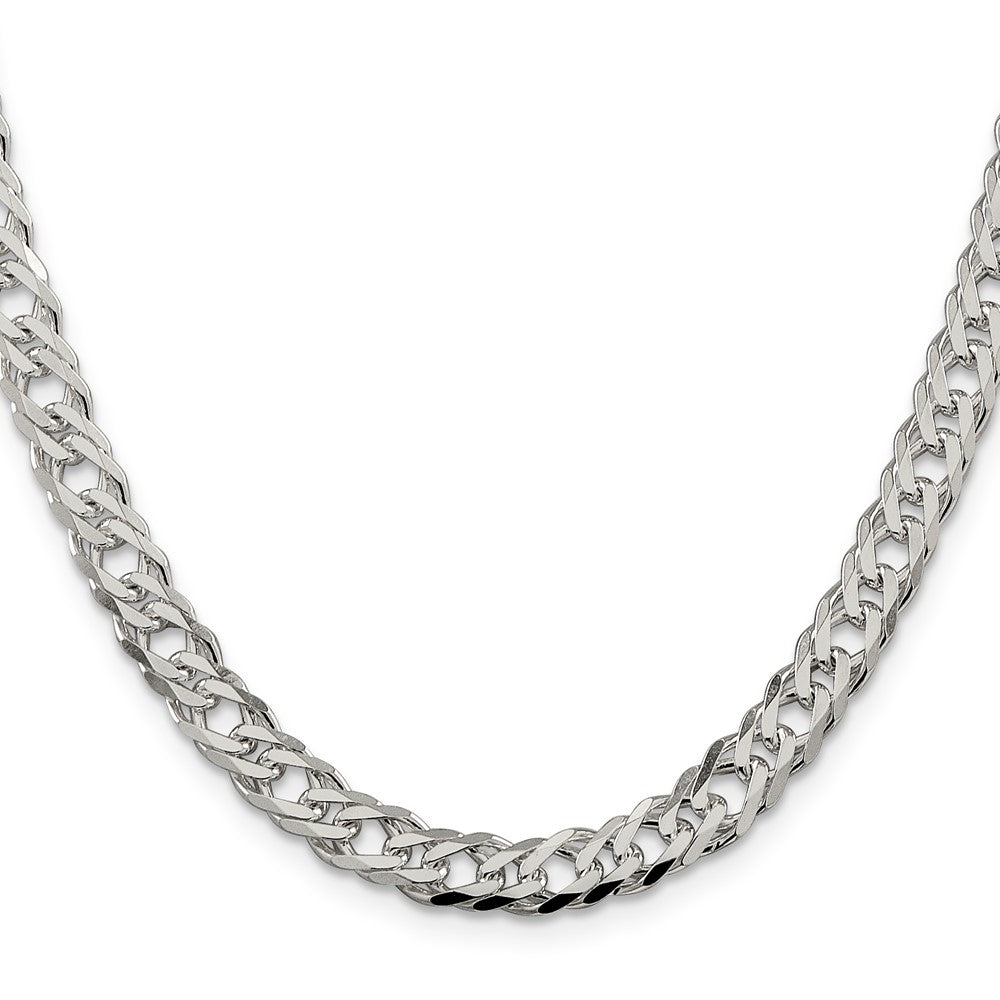 High-Quality 6.25mm Sterling Silver Double Curb Chain - Stylish & Affordable Design