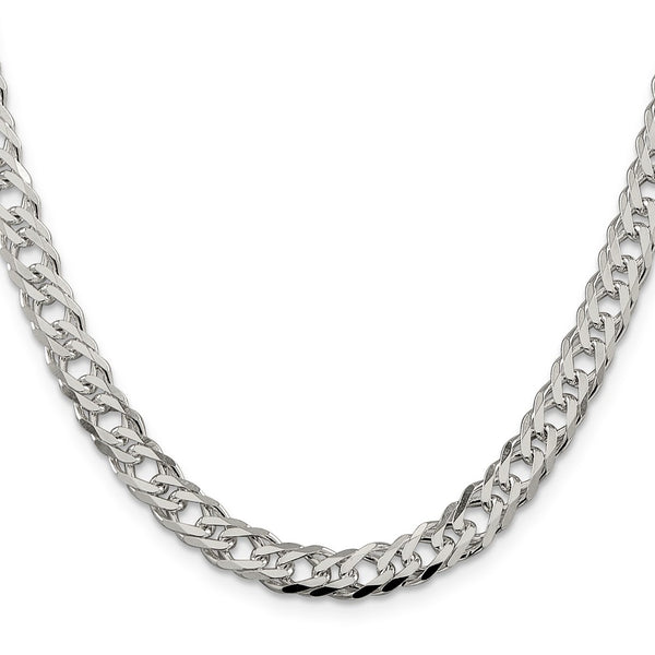 6.25mm Sterling Silver Double Curb Chain - Flat - Style GR1-1032600