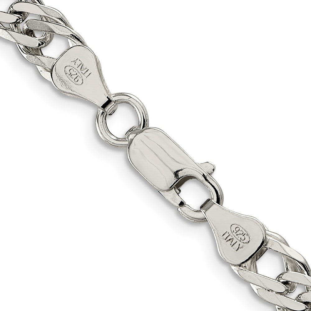 High-Quality 6.25mm Sterling Silver Double Curb Chain - Stylish & Affordable Design