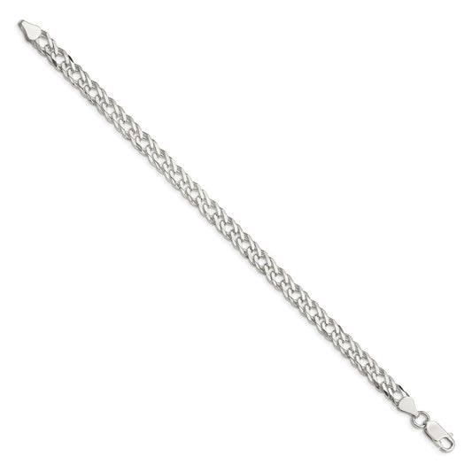 Buy Stylish 6.25mm Sterling Silver Double Curb Chain - Exclusive Flat Design