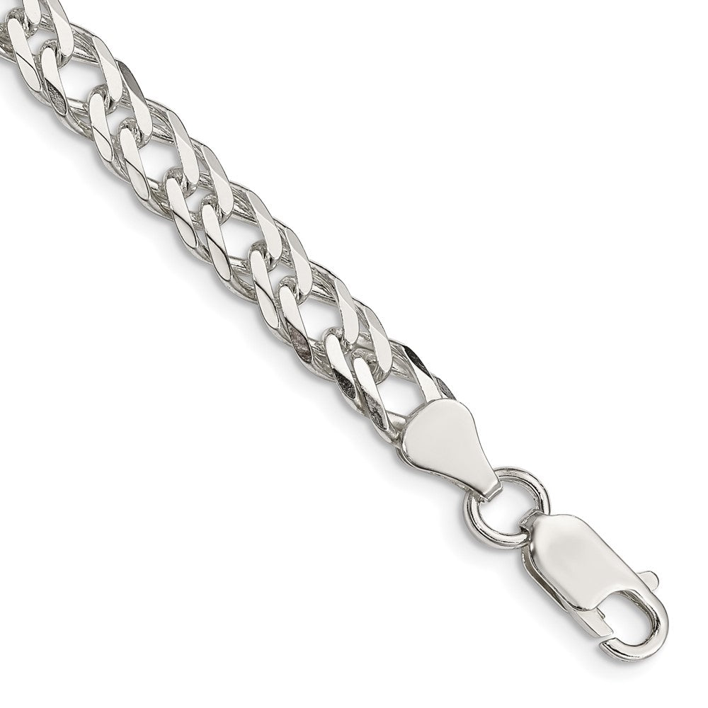 Buy Stylish 6.25mm Sterling Silver Double Curb Chain - Exclusive Flat Design