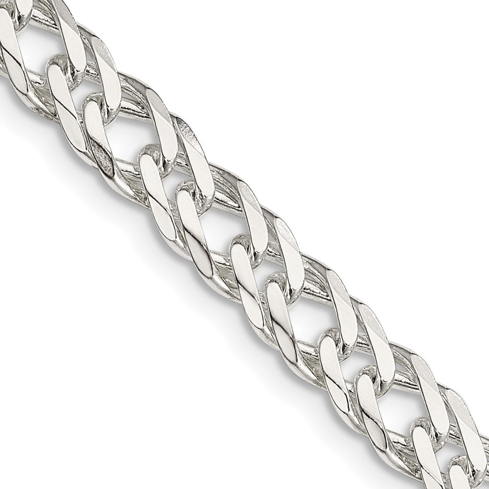 High-Quality 6.25mm Sterling Silver Double Curb Chain - Stylish & Affordable Design