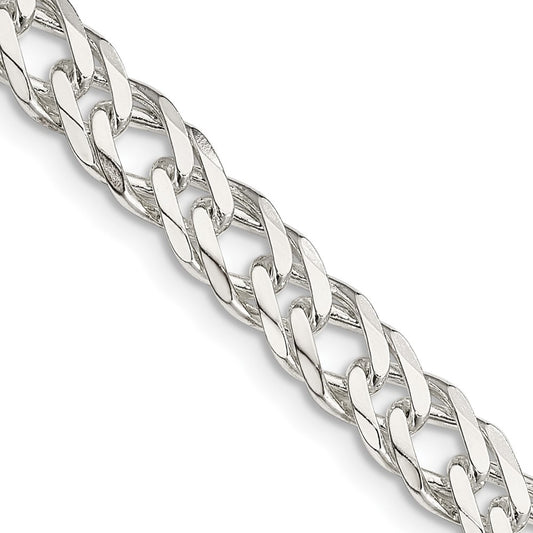 High-Quality 6.25mm Sterling Silver Double Curb Chain - Stylish & Affordable Design