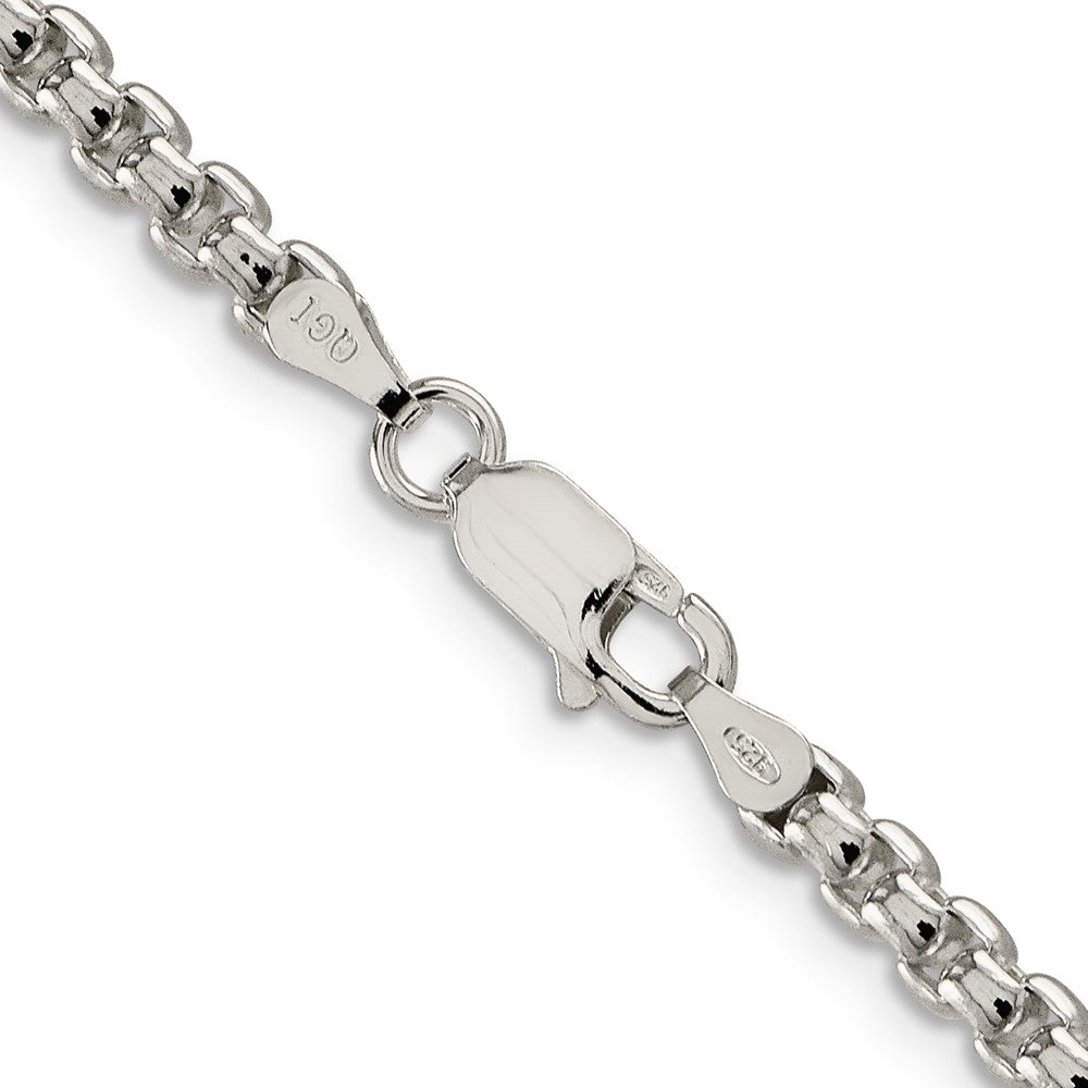 Buy Stylish 3.6mm Round Box Chain in Sterling Silver | Affordable Luxury