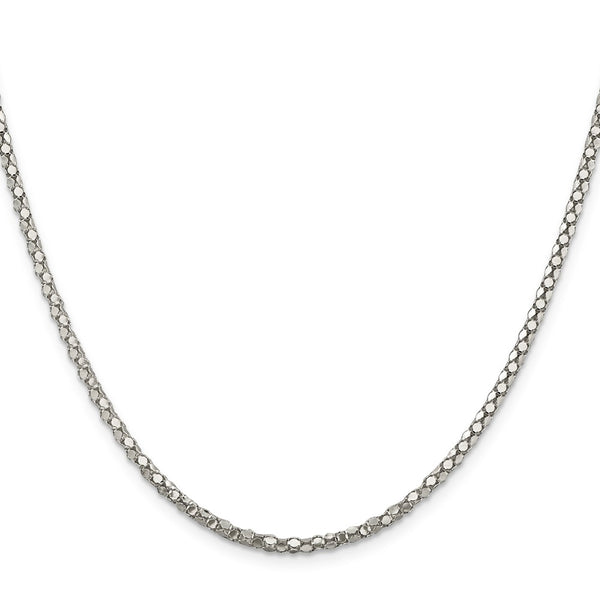2.5mm Sterling Silver Popcorn Chain