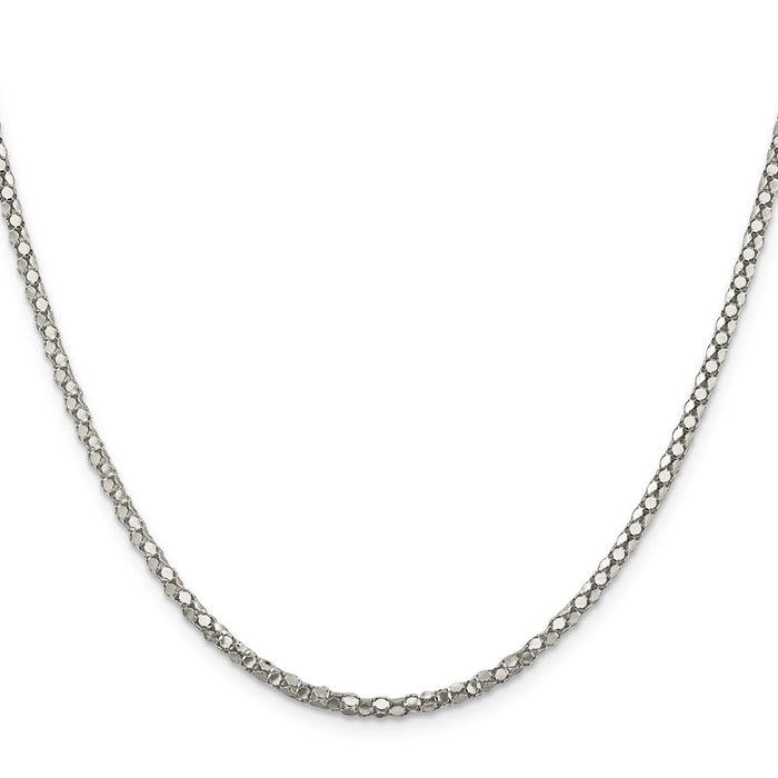 Buy Stylish 2.5mm Sterling Silver Popcorn Chain - Affordable Luxury Jewelry-2
