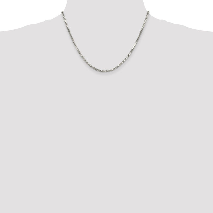 Buy 2.5mm Sterling Silver Popcorn Chain - Stylish & Affordable Jewelry-4