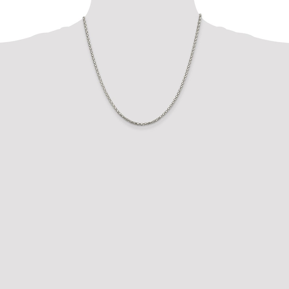 Buy Stylish 2.5mm Sterling Silver Popcorn Chain - Affordable Luxury Jewelry
