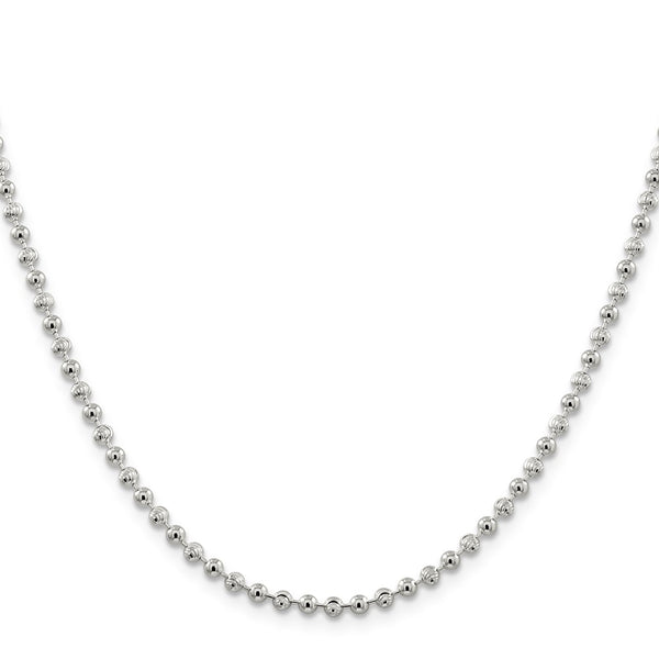 3mm Sterling Silver Beaded Chain - Style GR1-1030735
