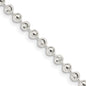 High-Quality 3mm Sterling Silver Decorative Beaded Chain - Stylish Value!-2