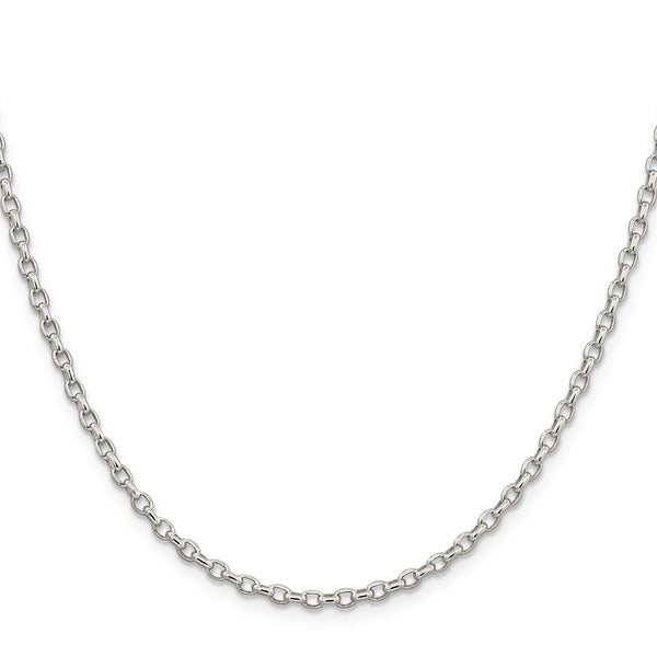 2.75mm Sterling Silver Elegant Oval Rolo Chain - Style GR1-1033598