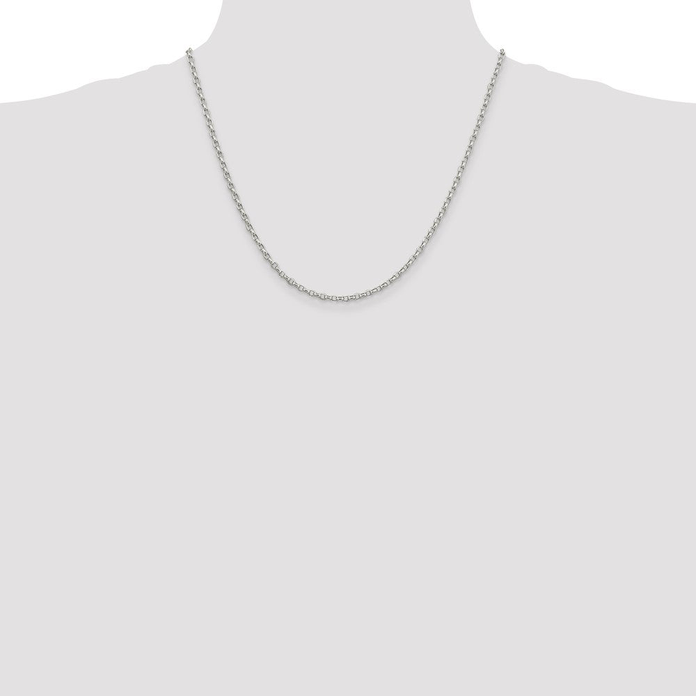 Buy Stylish 2.75mm Sterling Silver Oval Rolo Chain - High-Quality Value