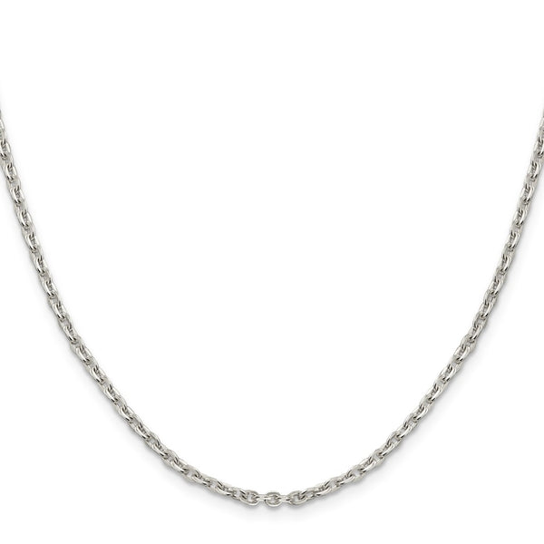 2.75mm Sterling Silver Flat Cable Link Chain