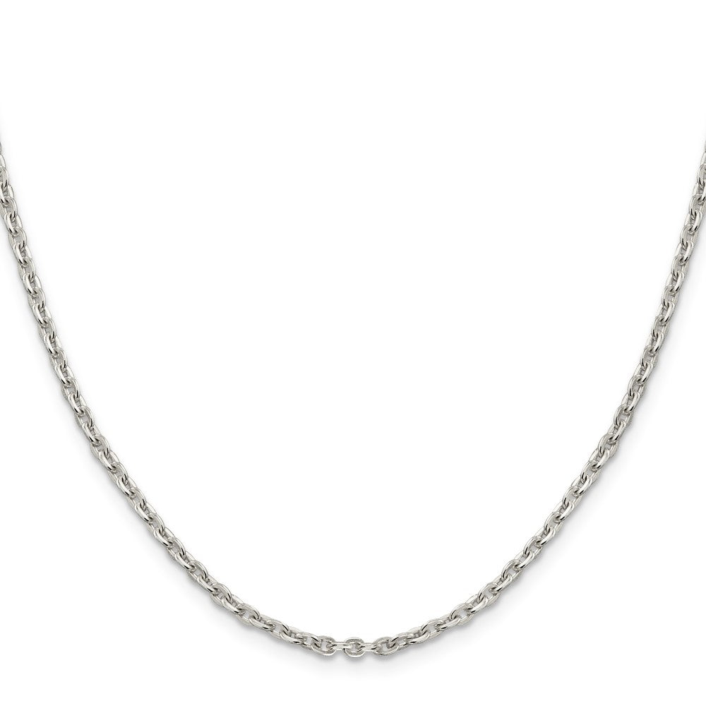 High-Quality 2.75mm Sterling Silver Flat Cable Link Chain - Stylish Value!