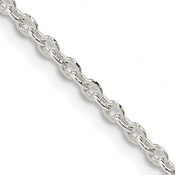2.75mm Sterling Silver Flat Cable Link Chain