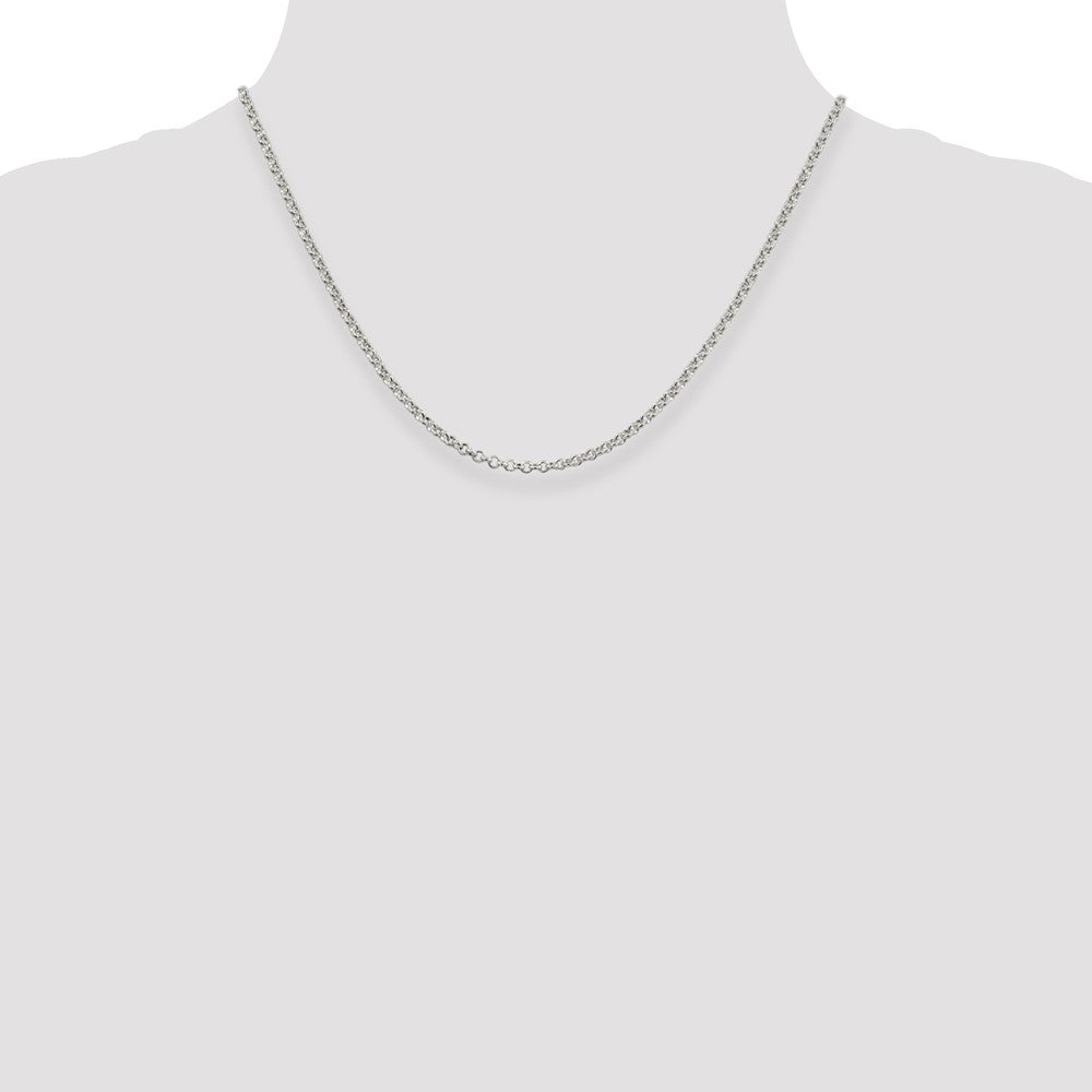 Buy Stylish 2.8mm Sterling Silver Rolo Chain - Luxury at an Affordable Price