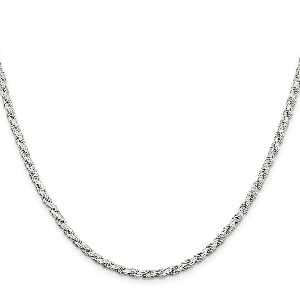High-Quality 3.1mm Sterling Silver Flat Rope Chain - Stylish & Affordable Price