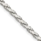 Exclusive 3.1mm Flat Rope Chain in Sterling Silver - Stylish & Affordable Jewelry-3